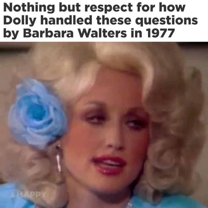 Dolly Parton in a clip about never stooping so low as to be fashionable.