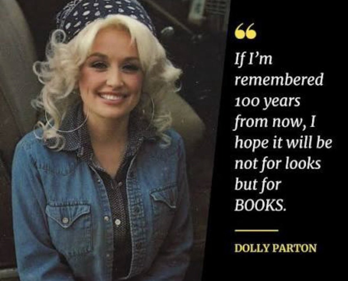 A book opened in tribute to Dolly Parton.